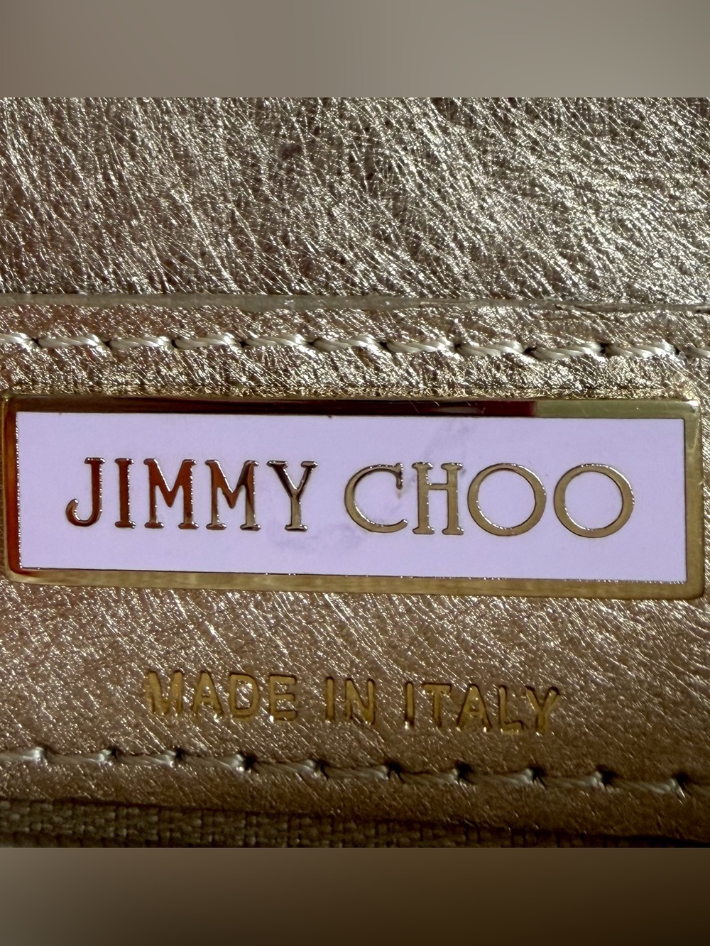 🩷JIMMY CHOO🩷 Gorgeous Authentic Rare Envelop Clutch/Small Bag in Champagne - Picture 10 of 16